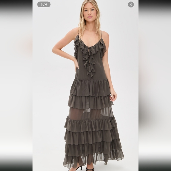 Torn by Ronny Kobo Giselle Ruffled Maxi Dress - Picture 5 of 9